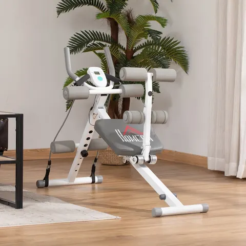 Ultimate Abdominal Trainer: Foldable, Adjustable Steel Frame. Exercise. HOMCOM – image 1