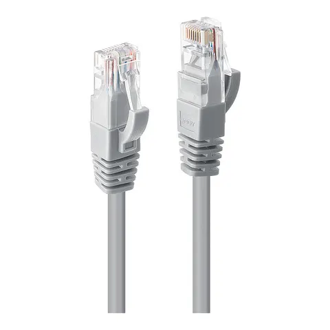 Lindy 2m Cat.6 U/UTP Network Cable. Grey – image 1