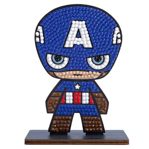 Crystal Art Figurine Marvel Captain Amercia – afbeelding 1