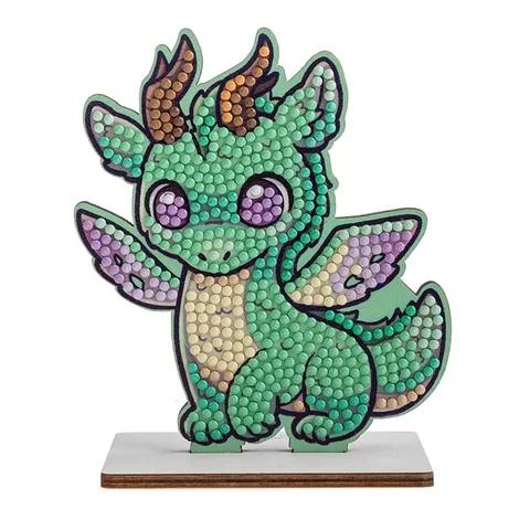 Smoky Dragon - Crystal Art Buddy Kit – afbeelding 1