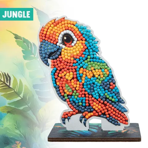 Parrot - Wildlife Crystal Art Buddy Kit – afbeelding 1