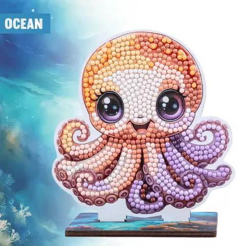 Kristal Kunst Octopus Buddy Knutselpakket – afbeelding 1