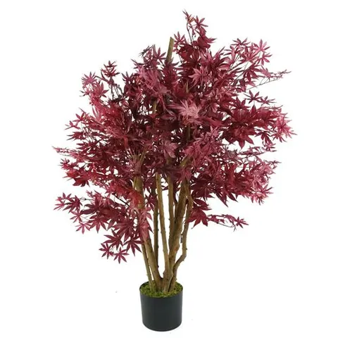 120cm Artificial Red Maple Tree – image 1