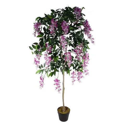 150cm Artificial Light Pink Wisteria Tree – image 1