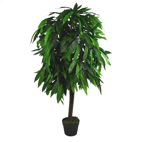120cm (4ft) Tall Large Artificial Mango Tree Plant – S0671497872 – image 1
