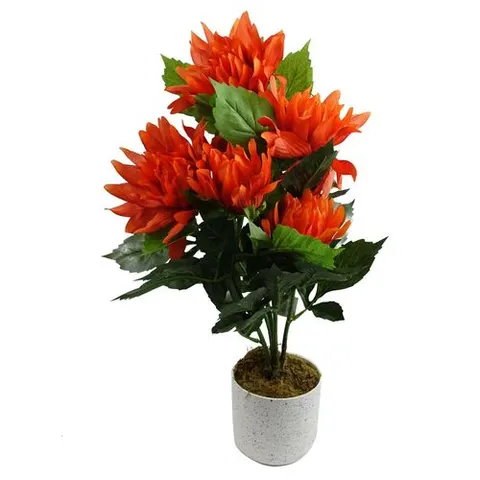 55cm Artificial Red Dahlia Pinnata – image 1