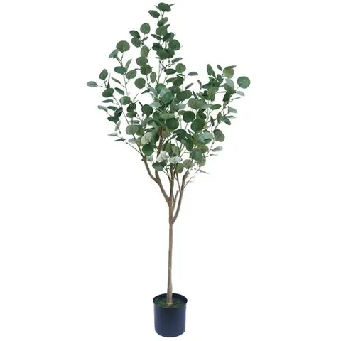 Large Eucalyptus Tree Artificial 150cm Premium Plant Green One Size – image 1
