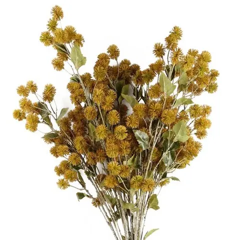 Pack of 6 x 85cm Craspedia Stem Yellow Artificial – image 1