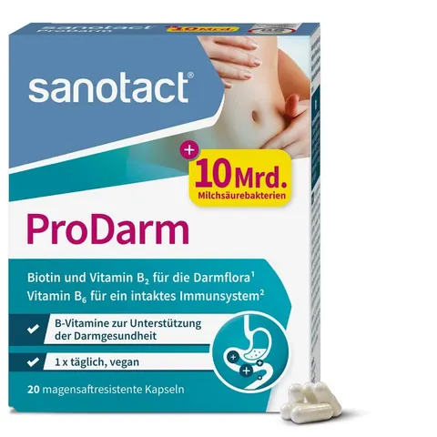 sanotact ProDarm 20 St Magensaftresistente Hartkapseln – Bild 1