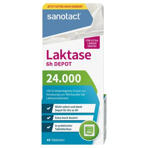 Sanotact Laktase 24.000 Tabletten – Bild 1
