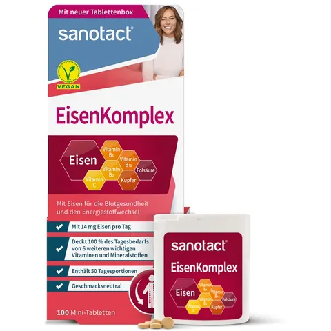 sanotact EisenKomplex 100 St Tabletten – Bild 1