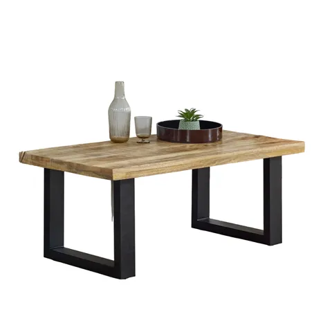 Surrey Solid Wood & Metal Coffee Table – image 1