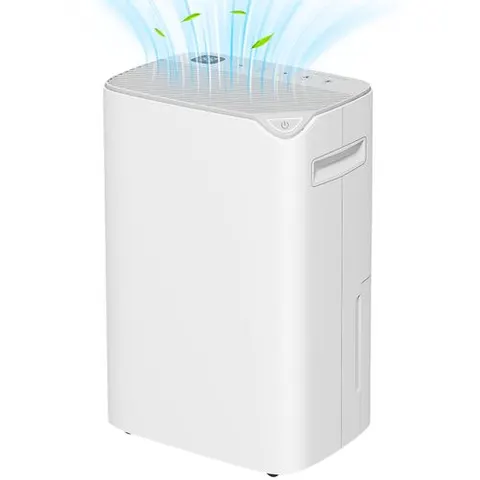 HOMCOM 20L/Day Small Dehumidifier for Home Damp Laundry, with 24H Timer – image 1