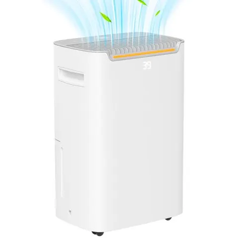 HOMCOM 20L/Day Dehumidifier for Home Damp, with 24H Timer, White – image 1
