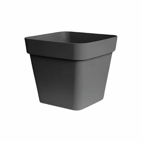 Cleo Square Planter With Wheels Black – image 1