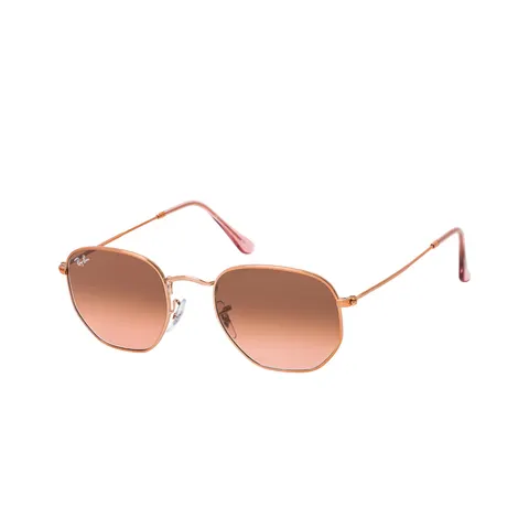 Ray Ban - RB3548N Hexagonal Flat Polished Copper Gradient Brown - 51 - Lunettes de soleil – image 1