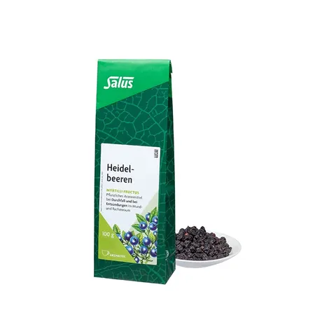 Heidelbeeren Arzneitee Myrtilli fructus Bio Salus – Bild 1