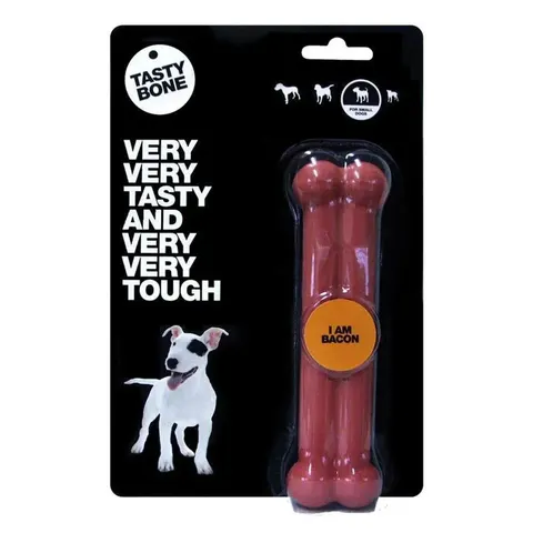 BFP Tasty Bone Bacon Dog Chew - Small – image 1