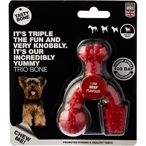 Tastybone Trio Bone Ternera Toy – imagen 1