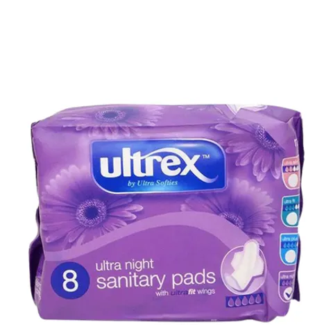 Ultrex Ultra Night Pads with Wings – 8 pcs – image 1