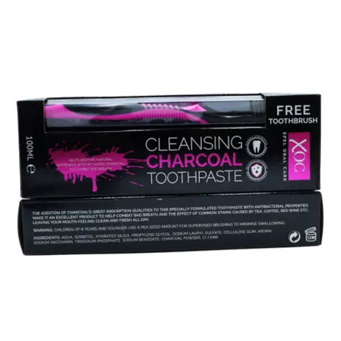 Xpel Charcoal Tooth Paste with Brush, 100 ml – image 1