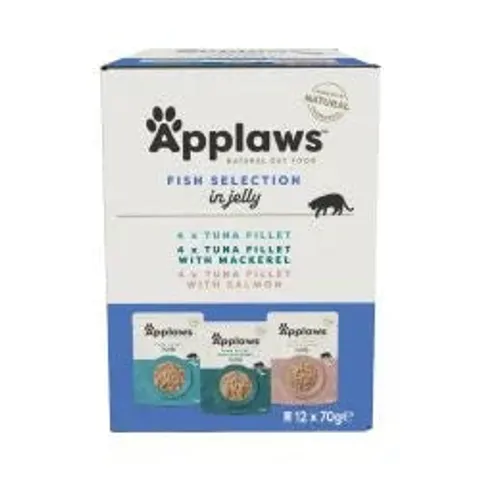 Applaws cat pouch fish multi pack 48 x 70g – image 1