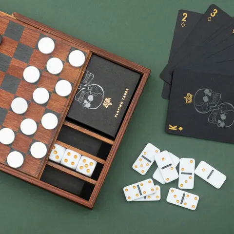 Holzspielset "Games Night" – braun | schwarz – Bild 1
