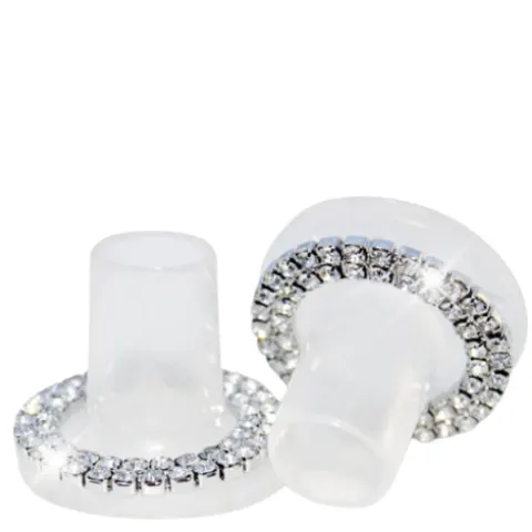 Clean Heels Heel Stoppers Transperant with Crystals - Small – image 1