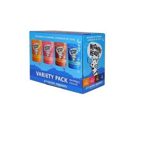 Meowing Heads Variety Pack 10 x 100g – image 1