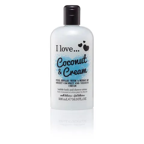 I Love Bubble Bath & Shower Creme Coconut & Cream – image 1