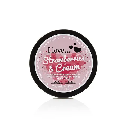 I Love Strawberries & Cream Körperbutter 200 ml – Bild 1