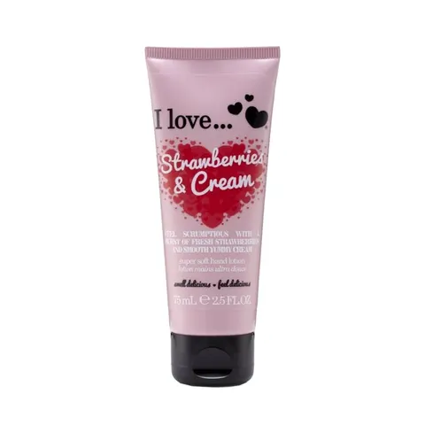 I Love Strawberries & Cream Hand Lotion – image 1