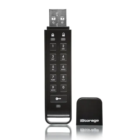 iStorage datAshur Personal 2 - USB-stick - 16 GB - Cijfercode - Zwart – afbeelding 1