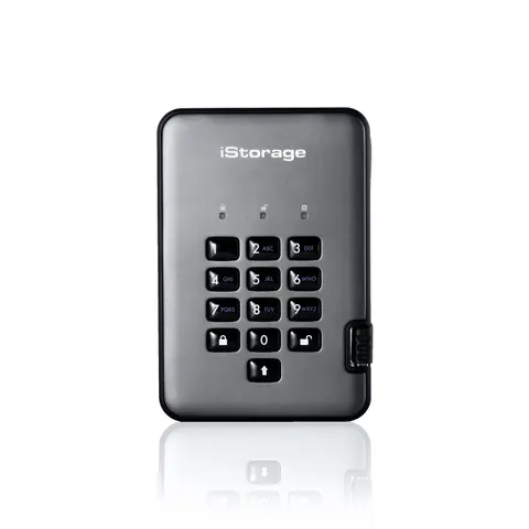iStorage diskAshur PRO² SSD 1TB | Secure Portable Solid State Drive |F – ISDAP2256SSD1000CG – image 1