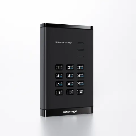 iStorage diskAshur PRO³ HDD 5TB | Secure Portable Hard Drive |FIPS 140 – image 1