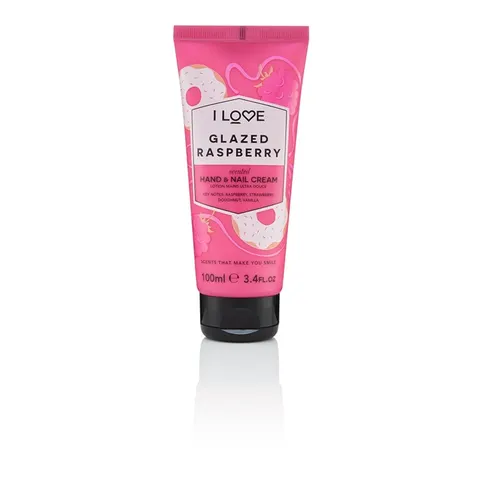 I Love Glazed Raspberry Scented Hand & Nail Cream – image 1