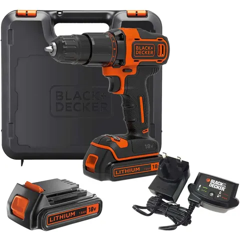 Black and Decker BCD700S 18v Cordless Combi Drill – BCD700S2K – image 1
