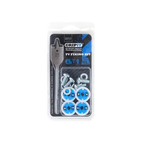 Gripit TV Kit, Clam Pack – image 1
