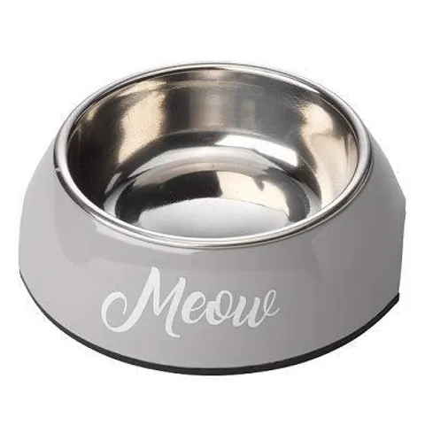 Meow Cat Bowl Grey - One Size – image 1