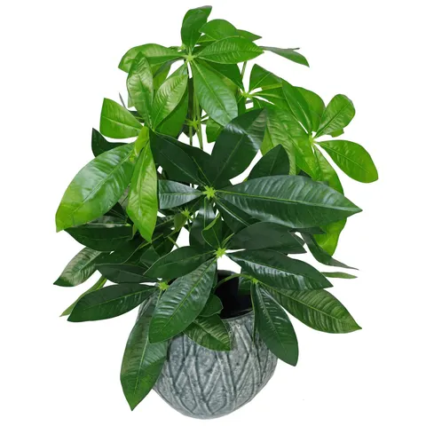 Artificial Foliage Plant Pot 50cm Artificial Money Tree Plants – image 1