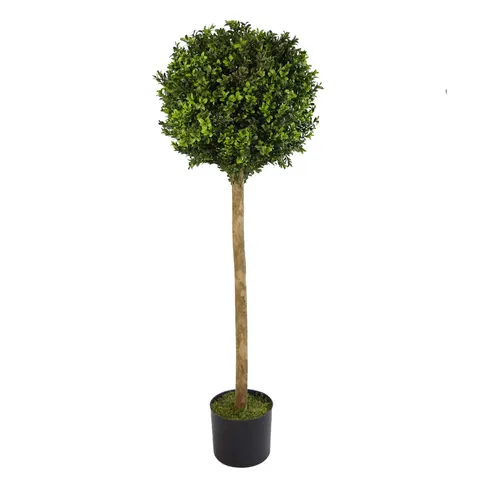 120cm (4ft) Artificial Boxwood Buxus Ball Topiary Tree – image 1
