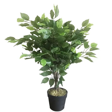 60cm Leaf Realistic Artificial Ficus Tree / Plant Green 2ft – image 1