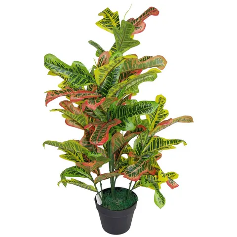 90cm Artificial Codiaeum Multicoloured House Plant - Large – image 1