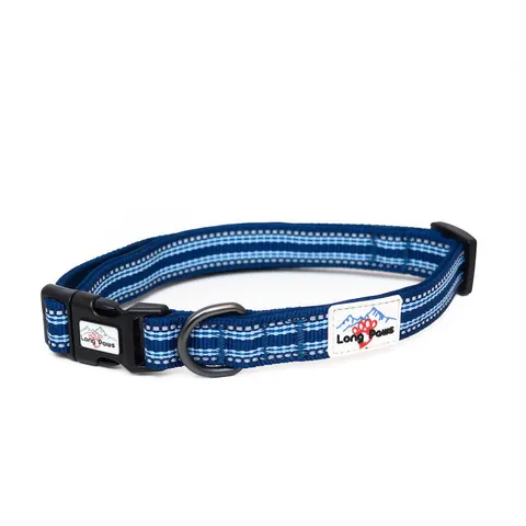 Long Paws Comfort Collection Collar Blue Small 28-42cm – image 1