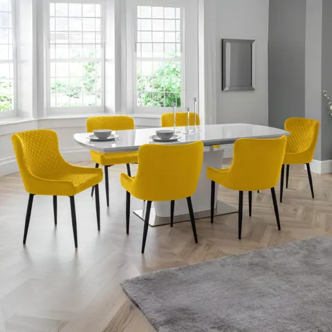 Como High Gloss Extending Table - White – image 1