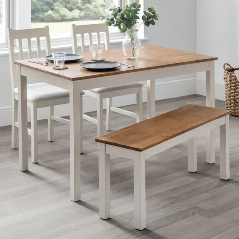 Coxmoor Rectangular Dining Table - Ivory & Oak – image 1
