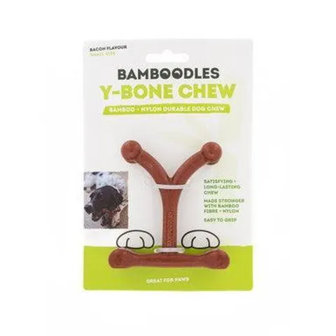 Bamboodles Y Bone Bacon Flavour Small – image 1