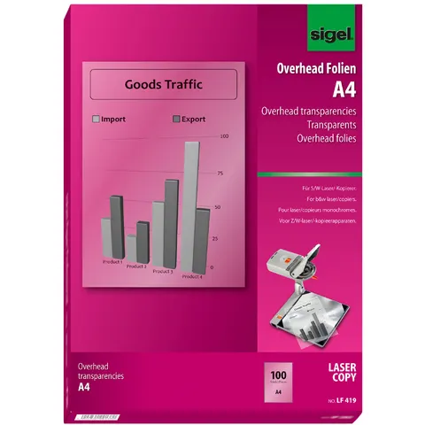 SIGEL Laserfolien LF419 transparent – Bild 1