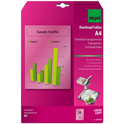 SIGEL Laserfolien LF620 transparent – Bild 1