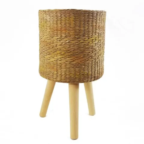 54cm x 30cm Rattan Effect Composite Large Planter – image 1